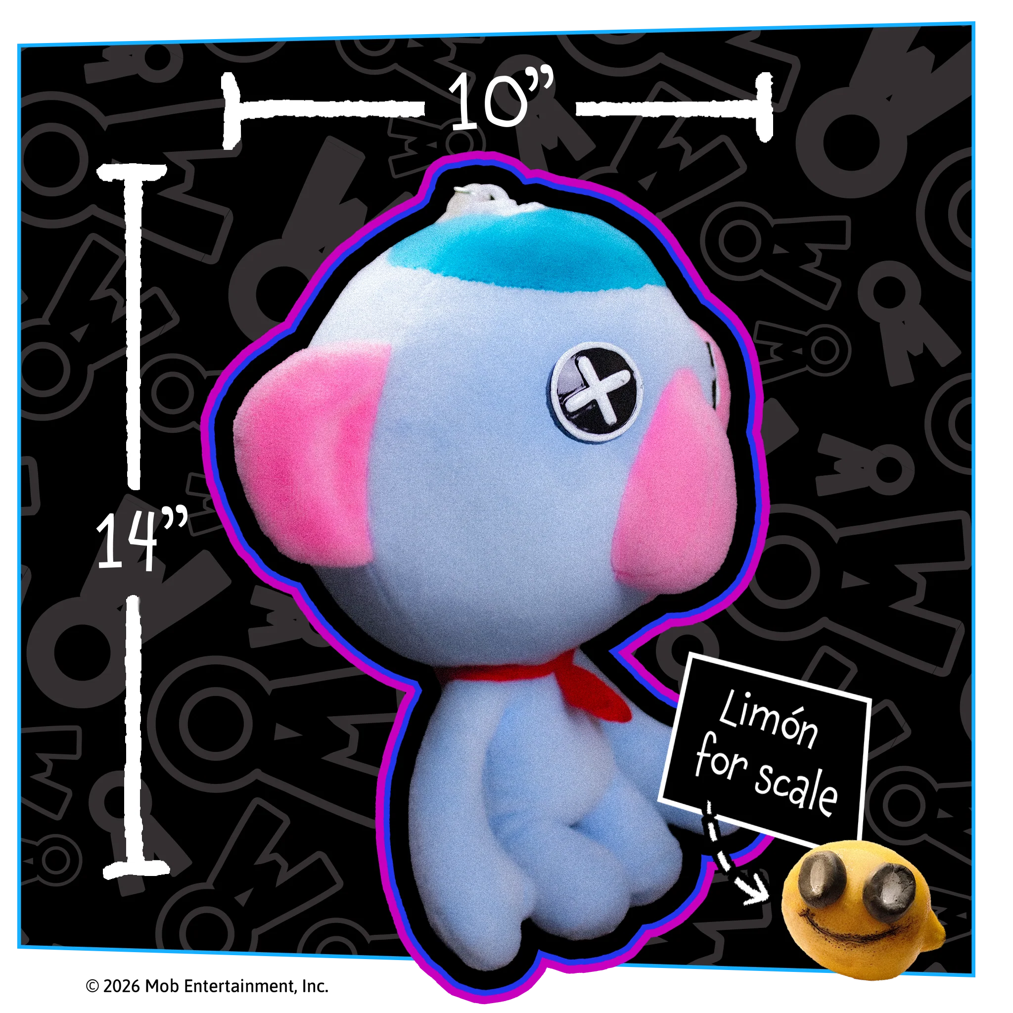DOODLE BONES 2-in-1 Reversible 14” Plush (Pre-Order) - Image 6