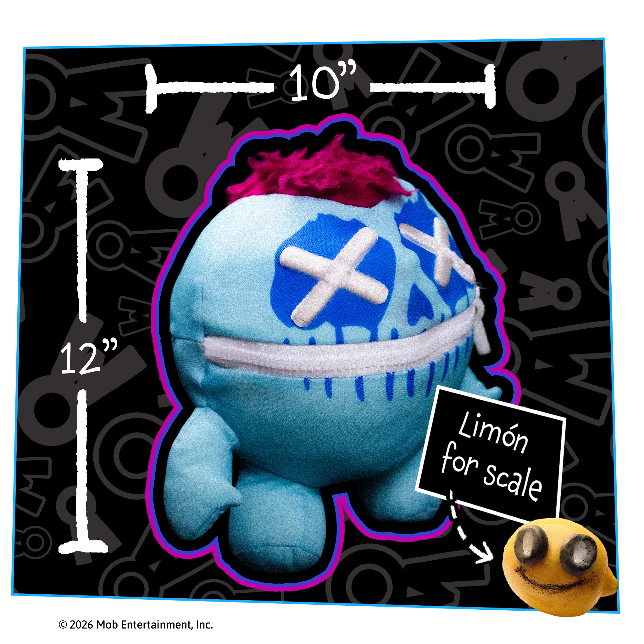 DOODLE BONES 2-in-1 Reversible 14” Plush (Pre-Order) - Image 7