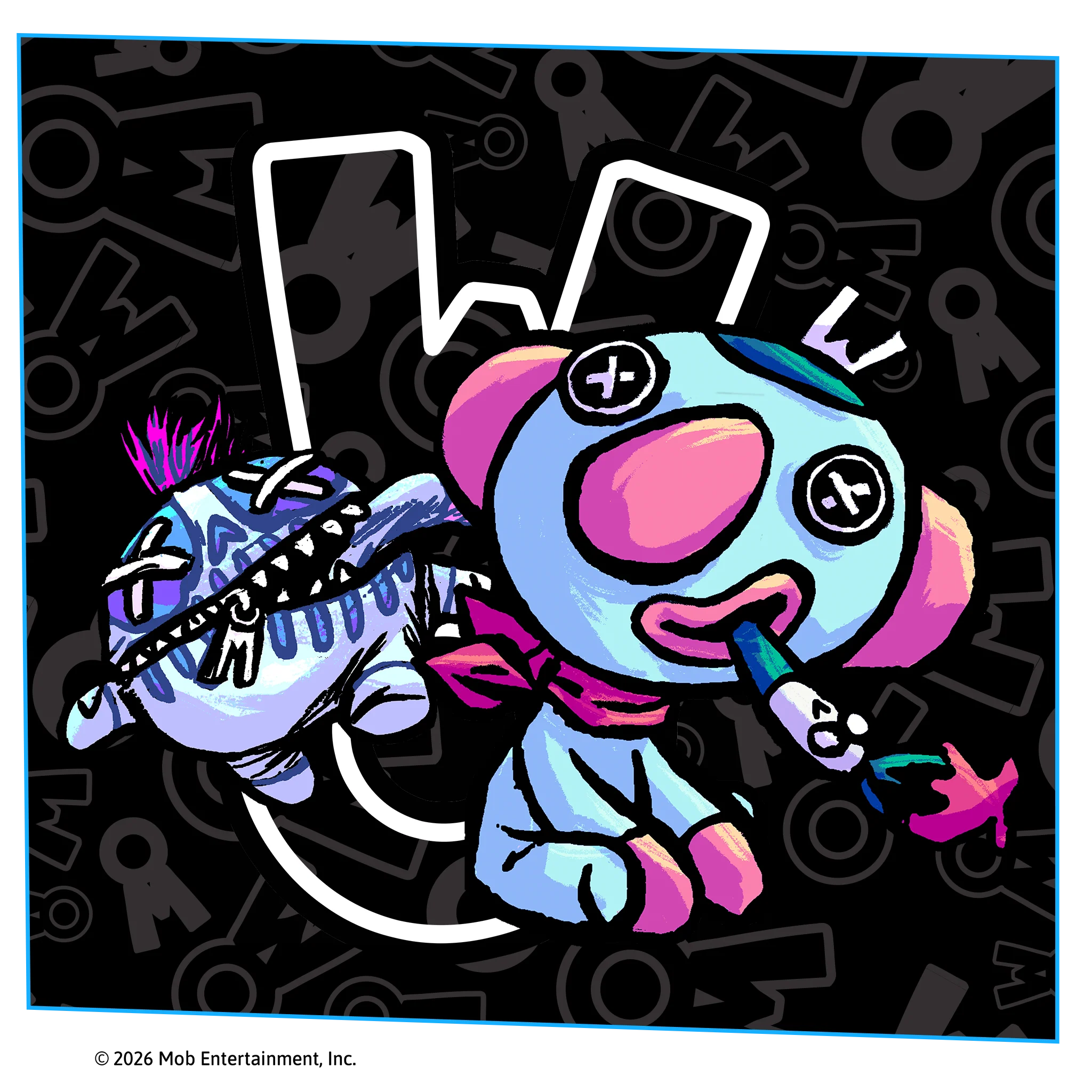 DOODLE BONES 2-in-1 Reversible 14” Plush (Pre-Order) - Image 8
